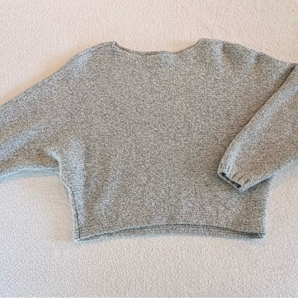 Abercrombie & Fitch Gray Variegated Dolman Sleeve Sweater XS